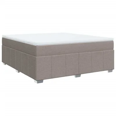 Produktbild von Boxspringbett mit Matratze Taupe 180x200 cm Stoff