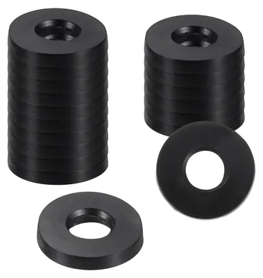 Produktbild von 18 Gummiringe, 11 mm Außendurchmesser, 5 mm Innendurchmesser, 1,6 mm Dicke, schwarz