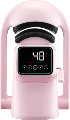 Immagine prodotto di SucceBuy Termopressa automatica per cappelli con touchscreen e piastre intercambiabili, rosa