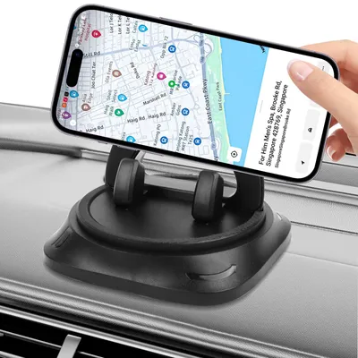 Imagen del producto de Soporte para teléfono de coche, giratorio 360°, universal, para smartphones, para el salpicadero
