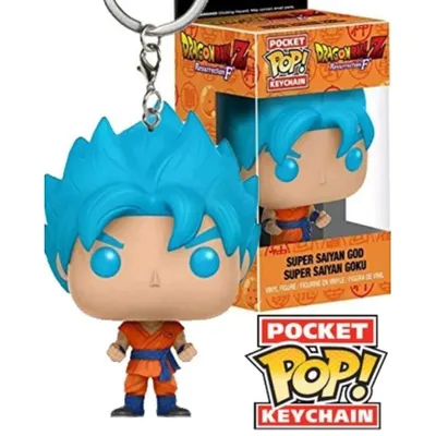 Immagine prodotto di Funko Pocket Pop: Portachiavi Super Saiyan God Super Saiyan Goku