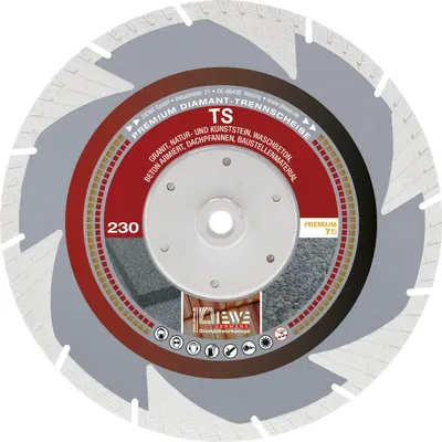 Zdjęcie produktu dla Diamentowa tarcza tnąca Diewe TS 230 mm - Ręczna tarcza tnąca do kamienia i betonu