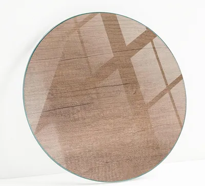 Produktbild von Bedruckte Glas Tischplatte Fi 70 cm – Glasplatte mit Motiv – Esstischplatte bedruckt – Sicherheitsglas mit Druck – Tischplatte Ersatz – pflegeleicht – modern – dekorativ – Motivglas – Glastisch modern – Glasplatte Kunst – Glastischplatte Nachbildung – Natürliche Holzmaserung