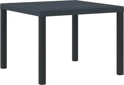 Produktbild von " "Esstisch/Outdoor Tisch - Gartentisch - moderne Design - Balkontisch - Anthrazit 100x100x73 cm Poly-Rattan NeuMöbel 5057329