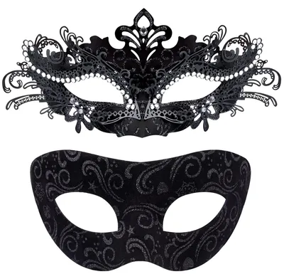 Imagen del producto de Omgoods - Máscaras venecianas para parejas, ideales para fiestas y carnaval