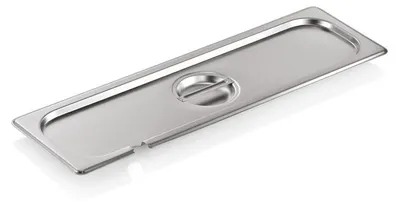 Produktbild von 10x WAS Germany GN Deckel mit Löffelaussparung 2/4 Chromnickelstahl 18/8, Edelstahl