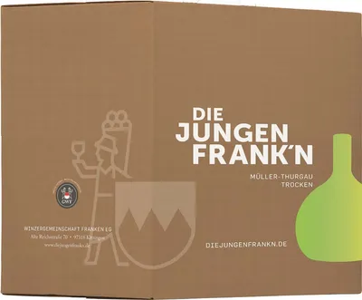 Produktbild von Die Jungen Frankn Müller Thurgau Rivaner trocken Bag In Box 3000ml