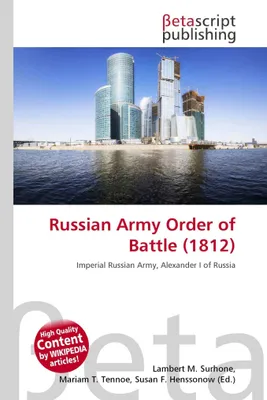 Produktbild von Russian Army Order of Battle (1812)