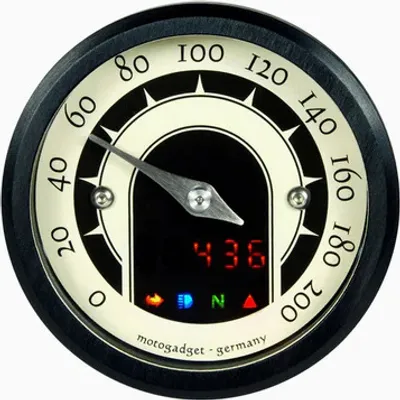 Obrázok produktu pre Analogový Otáčkomer 49 Mm, Čierna Farba