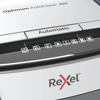 Immagine prodotto di REXEL Rexel AutoFeed 45X Distruggidocumenti trasversali 55 dB Nero, argento