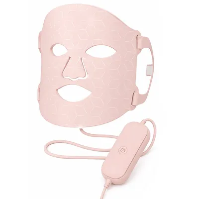 Produktbild von LED-Silikon-Gesichtsmaske,Beauty-Gerät,Phototherapie zur Hautverjüngung,7-Farben-Spektrum,mit Fernbedienung,einstellbarer Helligkeit, Hautpflege-Maske