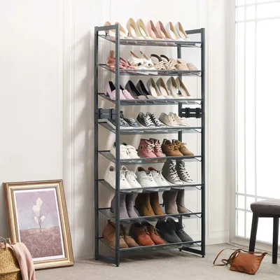 Immagine prodotto di LMR005GB Portascarpe grigio scuro 74 x 30,7 x 104 cm (L x P x A)