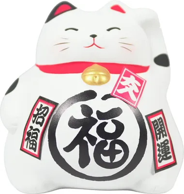 Produktbild von Lucky Cat Spardose WEISS 9cm