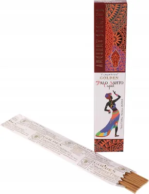 Produktbild von Goldene Räucherstäbchen 15 g - Kopal und Palo Santo