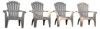 Image de Lot de 4 Fauteuils adirondack Taupe