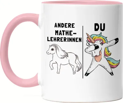 Produktbild von Andere Mathelehrerinnen Du Tasse Rosa Pferd Einhorn Humor Lustig Unicorn Geschenk Apotheke