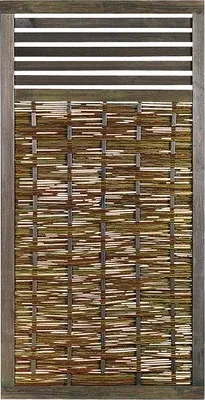 Produktbild von Zaun Teilelement Konsta Weide mit Rankgitter 90 x 180 cm