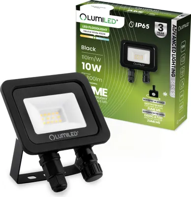 Zdjęcie produktu dla Naświetlacz LED ZUME 10W 1100lm 4000K IP65 Czarny Advanced Lighting Series LUMILED