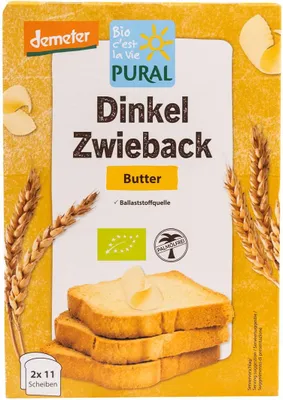 SUCHARKI ORKISZOWE MAŚLANE BIO 200 g - PURAL