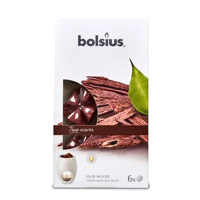 Zdjęcie produktu dla Bolsius Wax Melts Oud Wood 6szt