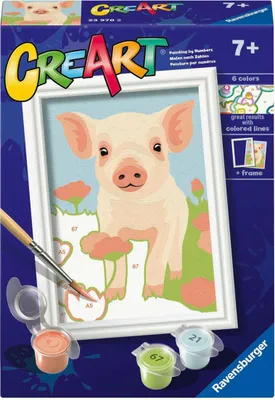 Image de Ravensburger CreArt Peinture sur Numéro - Cochon