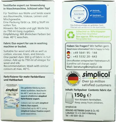 Obrázok produktu pre Simplicol 1713, Zelená, 1 kusov, 150 g, Box, Nemecko