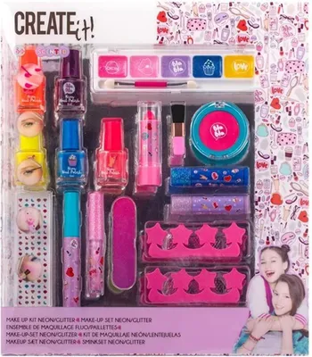 Zdjęcie produktu dla Zestaw do makijażu Create It! Zestaw do makijażu Neon/Glitter