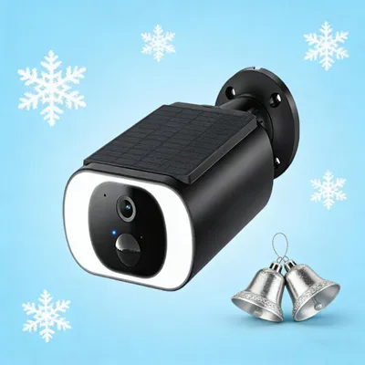 Image de 2K caméra de surveillance extérieure solaire, PTZ caméra de surveillance extérieure batterie 2,4GHz WLAN caméra avec détecteur de mouvement PIR
