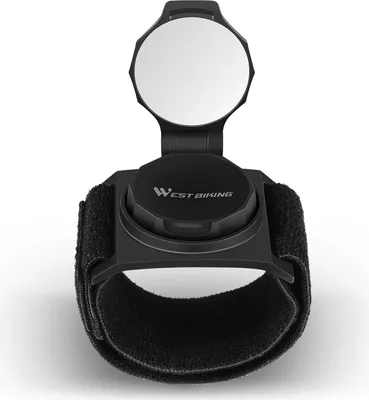 Imagen del producto de Espejo retrovisor para bicicleta WEST BIKING, con brazo convexo giratorio de 360 grados. Accesorio para bicicleta, espejo ajustable y rotatorio