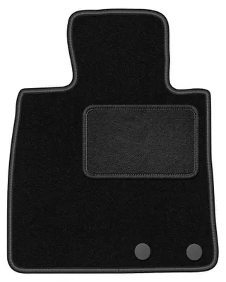 Image de Tapis conducteur en moquette pour Nissan Note II 2012- (à hayon) – 1 pièce, noir, sur mesure – Wielganizator LUX