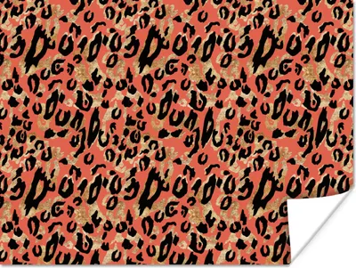 Produktbild von MuchoWow® Poster Tiermuster - Panther - Rosa 160x120 cm - Foto Plakat