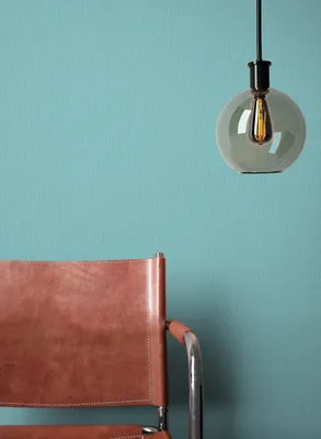 Produktbild von NEWROOM Tapete Blau Vliestapete Unifarbe - Unitapete Uni Türkis Struktur Modern