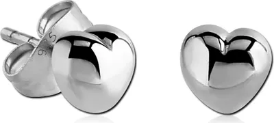 Produktbild von viva-adorno 1 Paar Damen Ohrringe Mädchen Ohrstecker 925 Silber Herzen Z533.D9