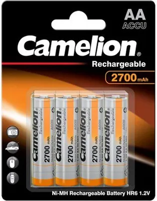 Productafbeelding van Camelion Rechargeable NimH AA/HR6 2700mAh blister 4