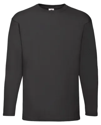 Image de Fruit of the Loom - T-shirt « Valueweight » à manches longues pour homme FK2119 (L) (noir)