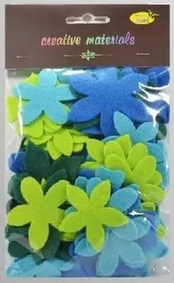 Produktbild von Kaltgetönte Filzblumen 60St