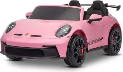 Produktbild von Elektrisches Kinderauto Porsche 911 GT3  24V mit 4x4-Antrieb, rosa, zwei Sitze, 2,4-GHz-Fernbedienung, USB/AUX-Eingang, 200W-Motoren, Federung, Lithium-Batterie, LED-Leuchten vorne und hinten, ORIGINALE Lizenz