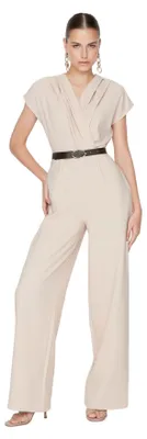 Produktbild von Trendyol Einfarbiger gewebter Jumpsuit für Damen, Stone, 68
