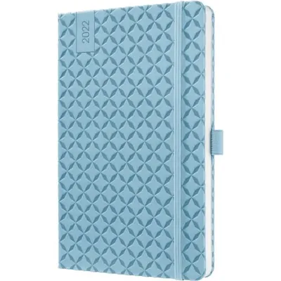 Produktbild von Sigel Jolie J2113, Persönliches Tagebuch, Blau, Muster, A5, 174 Blätter, 80 g/m²