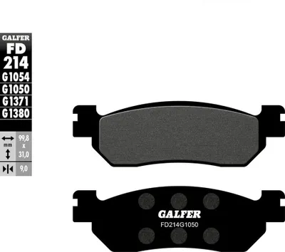 Produktbild von GALFER Bremsbelag "FD214", Satz, G1050 - Organisch Scooter