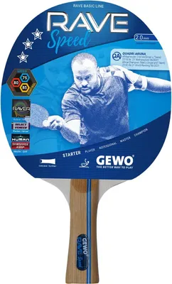 Produktbild von GEWO Tischtennisschläger Rave Speed – Allround-Schläger - 2,0 mm - ITTF, für Einsteiger
