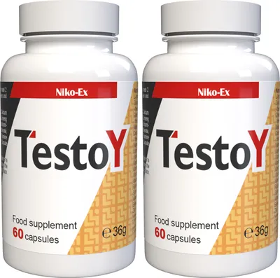 Immagine prodotto di TestoY - 120 capsule (2 x 60 capsule) - Confezione da 2
