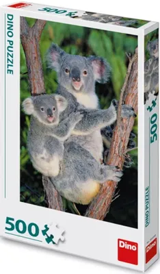 Produktbild von DINO Puzzle Koalas auf dem Baum 500 Teile