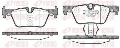 Produktbild von REMSA 1476.00 Bremsbeläge Satz Hinten Bremsklötze für BMW 1 Schrägheck (F20) 3 Touring (F31) 3 Limousine (F30, F80) 4 Gran Coupe (F36) 3 GT (F34)