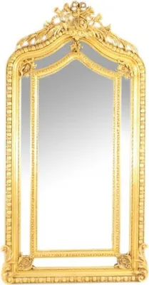 Produktbild von Riesiger Casa Padrino Luxus Barock Wandspiegel Gold 210 x 115 cm - Massiv und Schwer - Goldener Spiegel