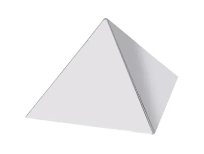 Produktbild von Backform Dessertform Kuchenform Edelstahl PYRAMIDE 12x12x8cm Lebensmittelecht