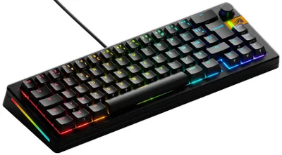 Image de Clavier mécanique 65% avec disposition AZERTY française - Fréquence de polling : 8000 Hz - Noir - Connectivité : USB-C (câble)