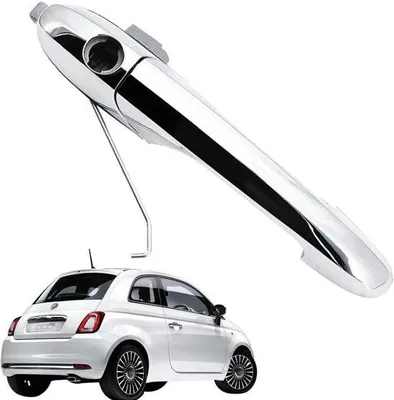 Obrázek produktu pro Nerezová černá kliku dveří pro Fiat 500
