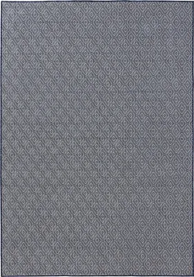 Produktbild von benuta In- & Outdoor Teppich Lou Blau 120x170 cm Teppich Wohnzimmer Outdoorteppich Rechteckig Muster Modern Kurzflor Skandinavisch
