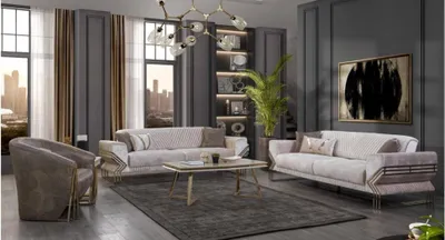 Produktbild von Designer Sofagarnitur 3+3+1 Sitzer Moderne Komplette Couchgarnitur Neu